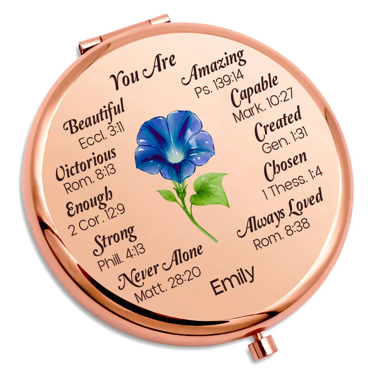God Say You Are Beautiful - Personalized Custom Compact Mirror - Image 5