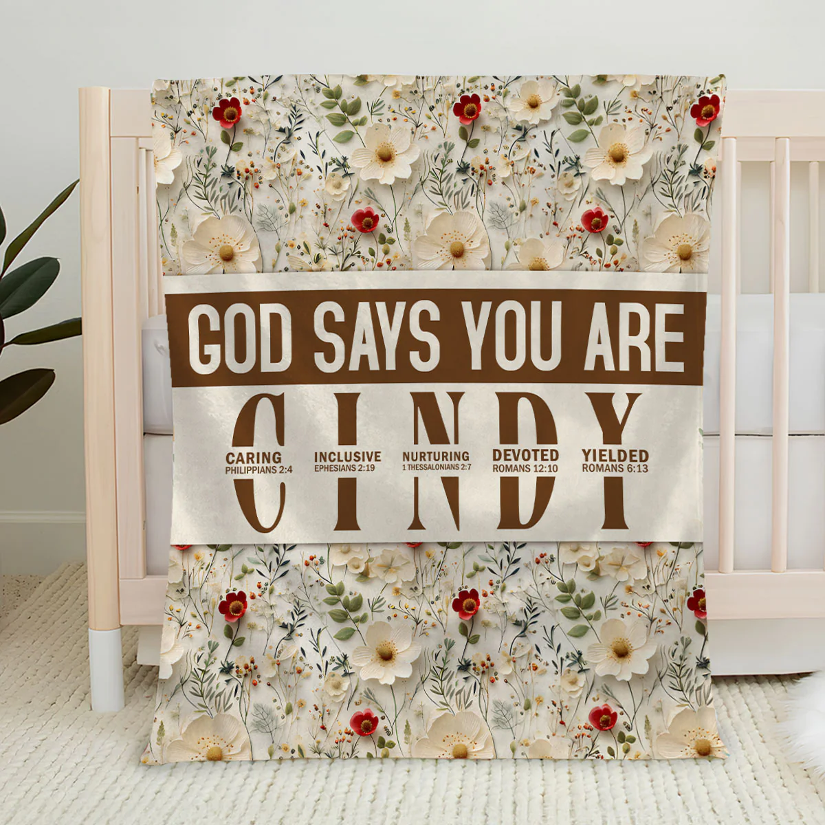 God Says Bible - Personalized Custom Fleece Blanket - Image 5