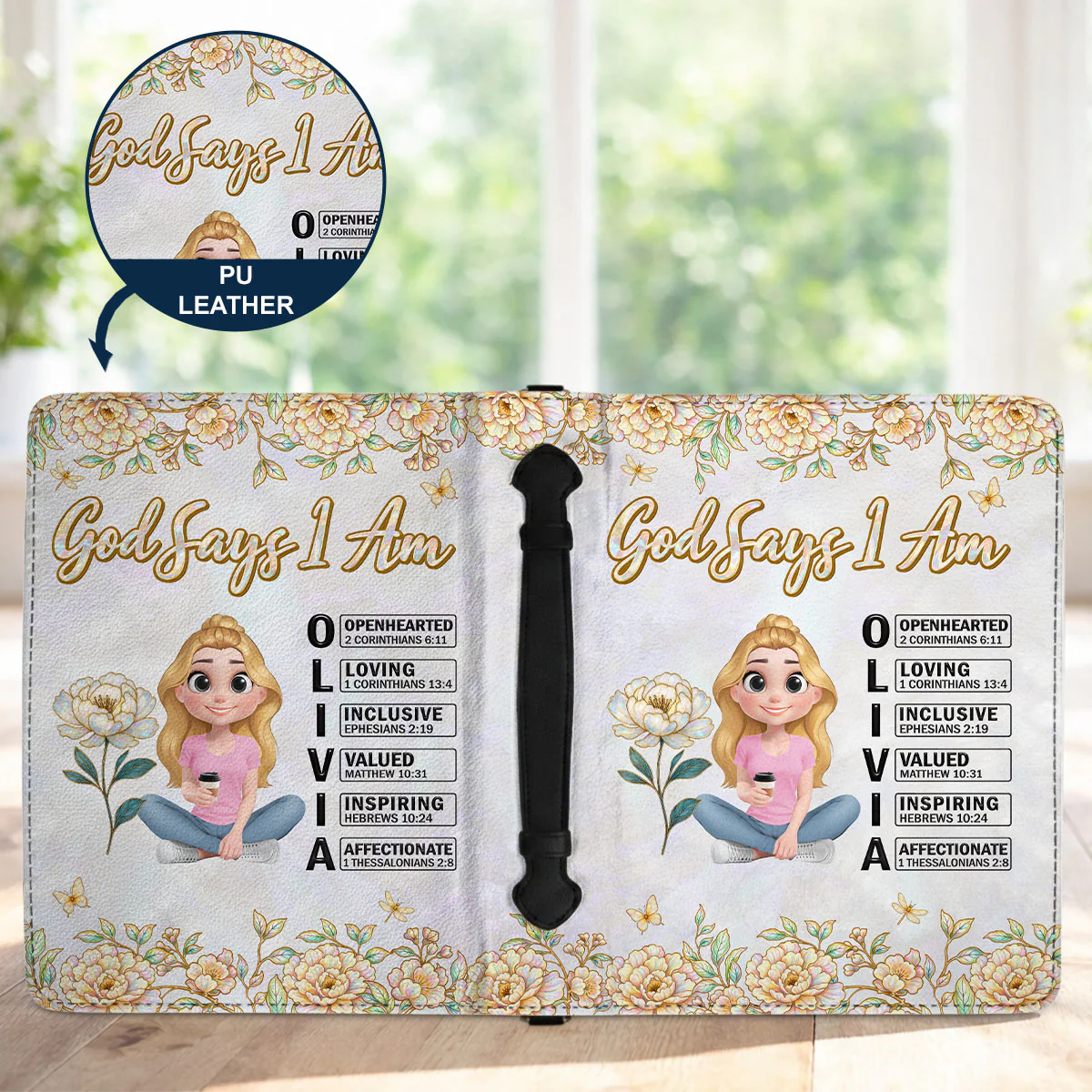 God Says I Am - Personalized Custom Bible Cover - Image 7