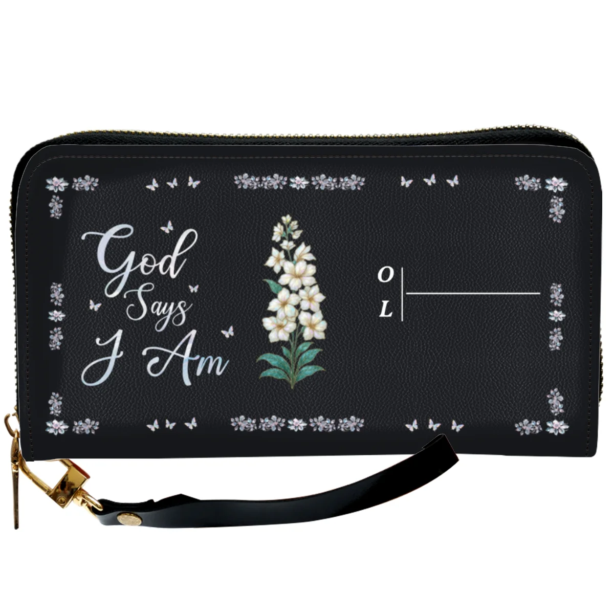 God Says I Am - Personalized Custom Leather Wallet - Image 6
