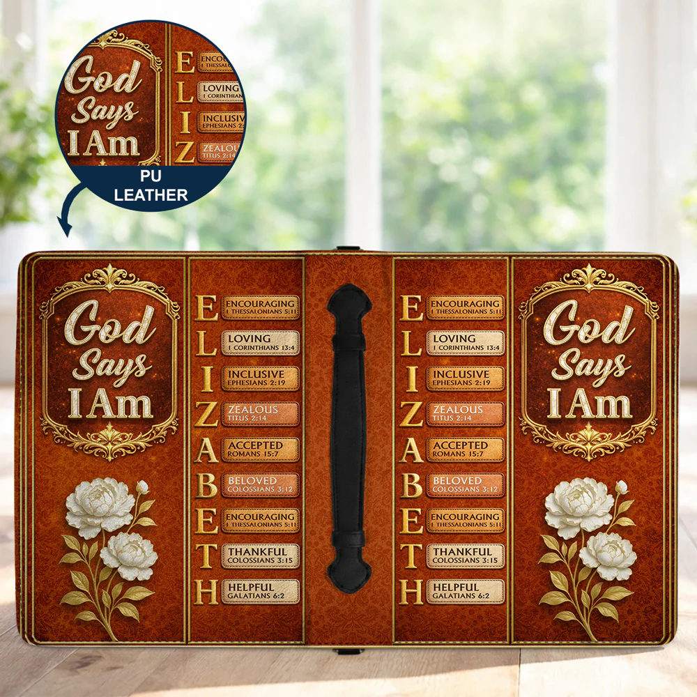 God Says You Are Bible 2 - Personalized Custom Bible Cover - Image 6