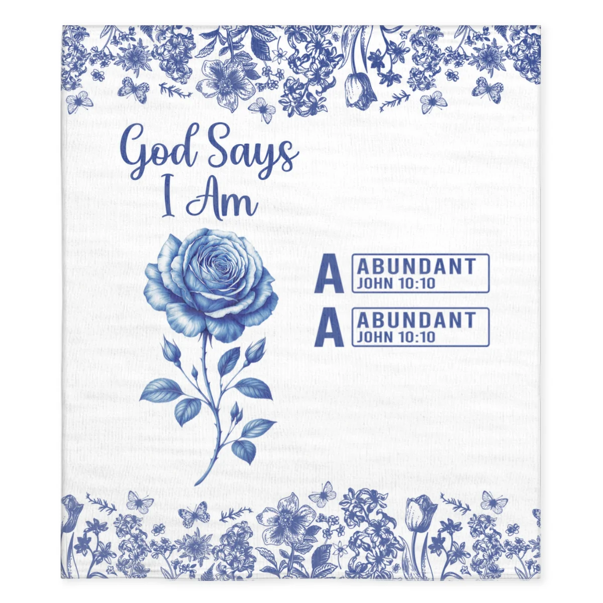 God Says You Are - Personalized Custom Fleece Blanket - Image 6
