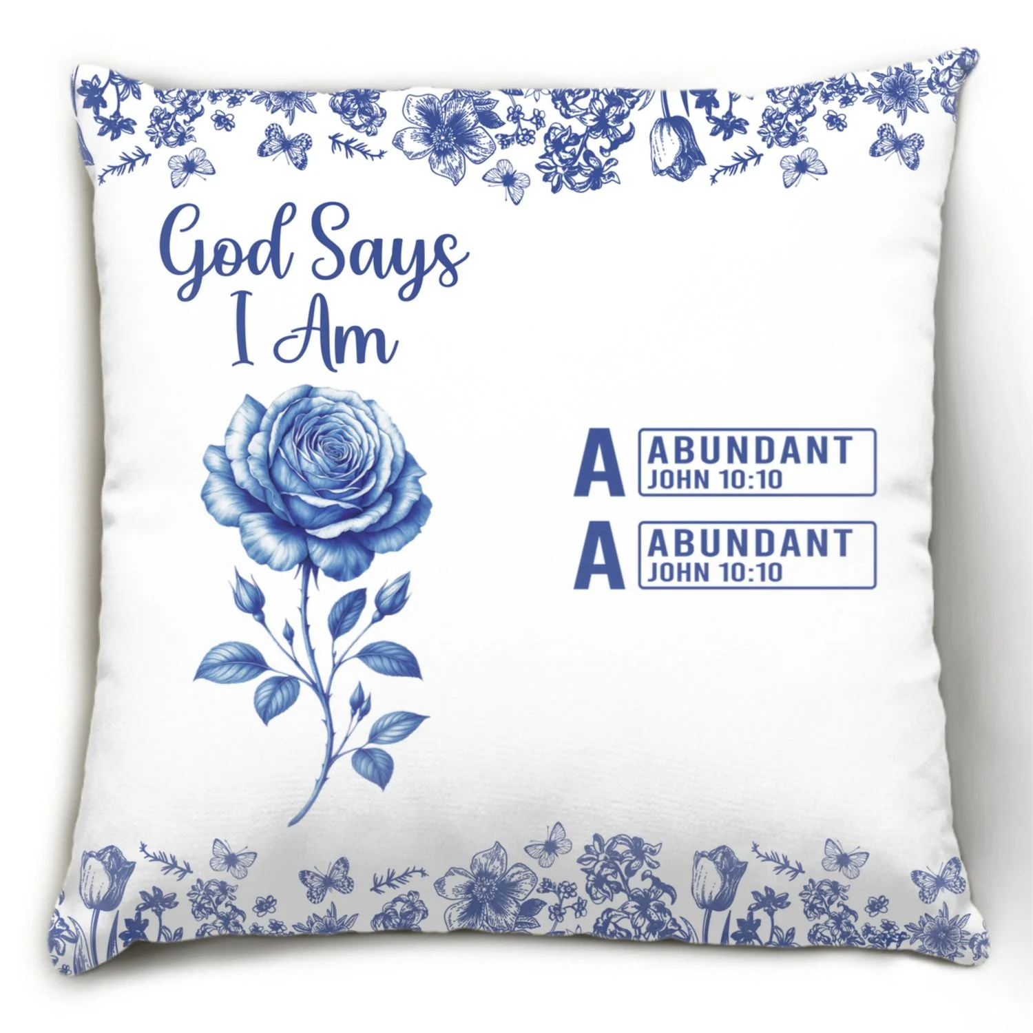 God Says You Are - Personalized Custom Pillow - Image 6