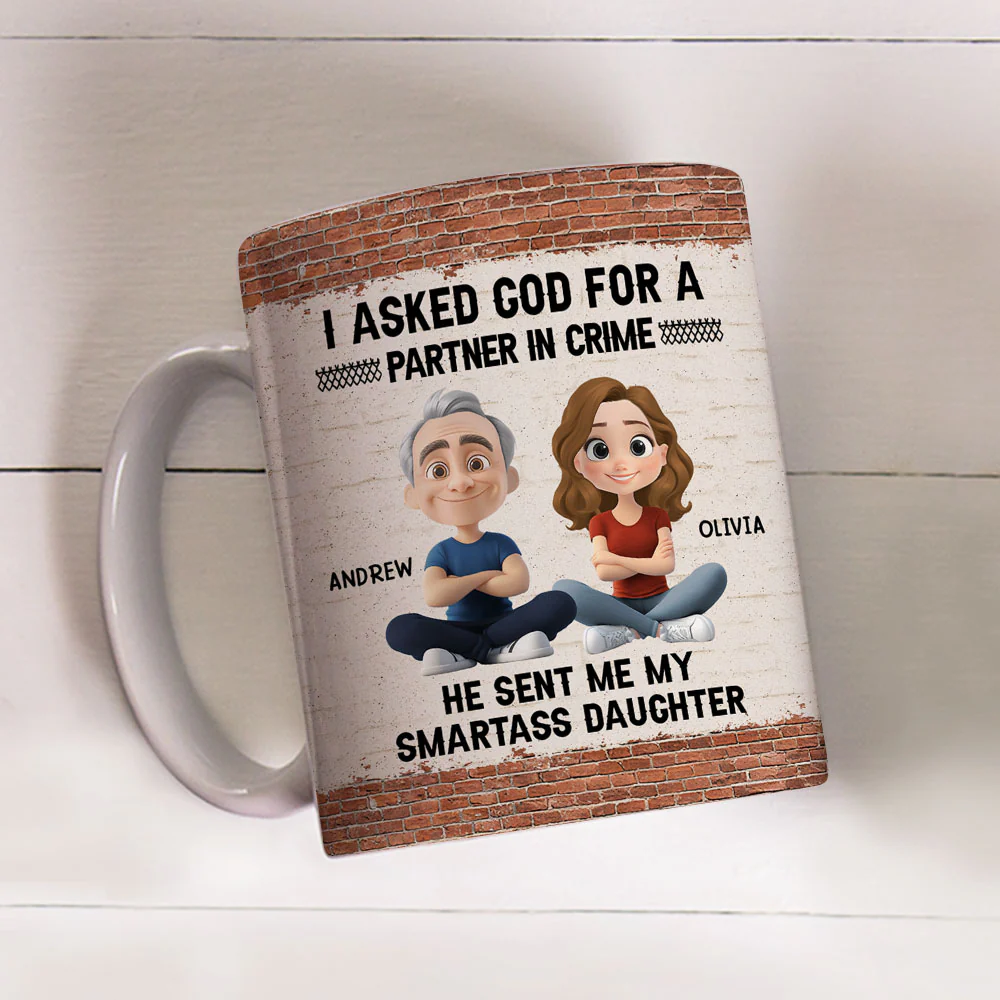 God Sent You To Me - Personalized Custom Coffee Mug - Image 3