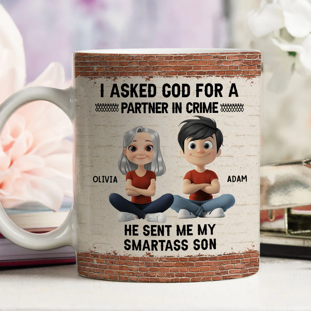 God Sent You To Me - Personalized Custom Coffee Mug - Image 4