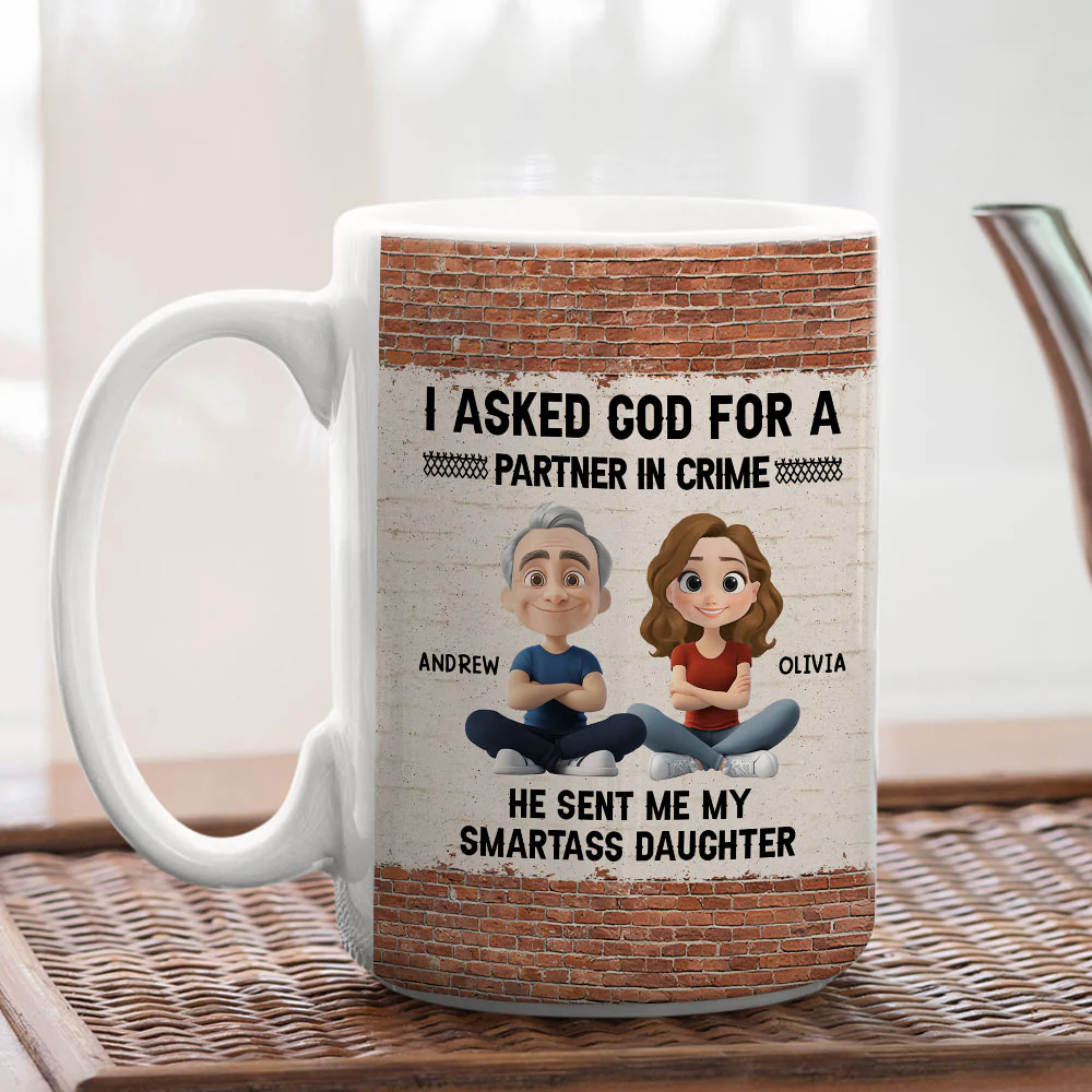 God Sent You To Me - Personalized Custom Coffee Mug - Image 5