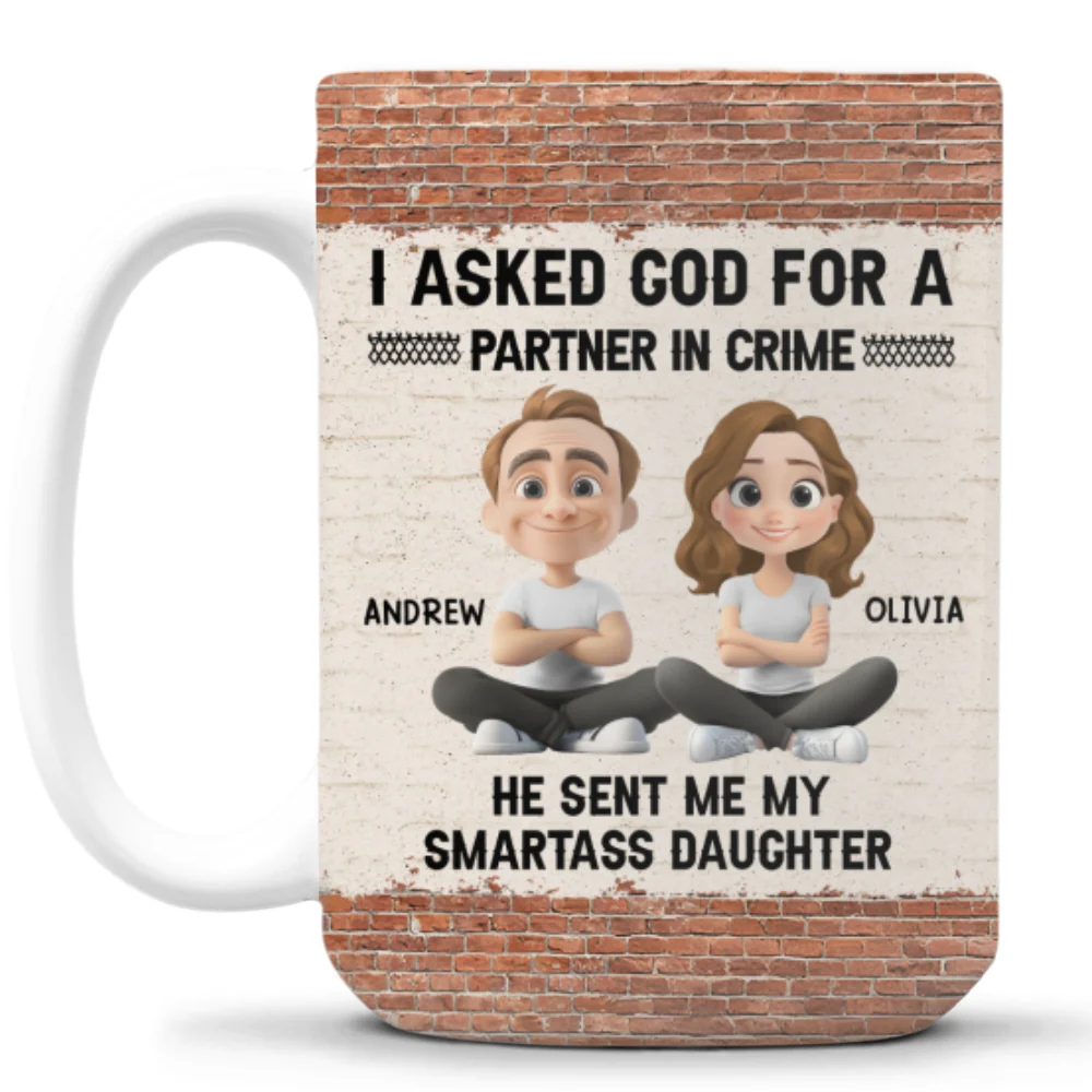 God Sent You To Me - Personalized Custom Coffee Mug - Image 9