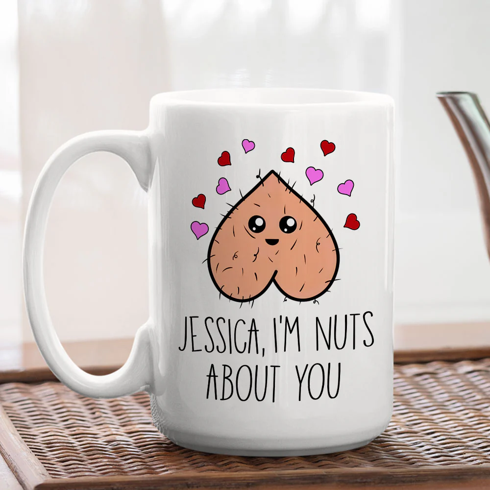 Going Nuts Because Of You - Personalized Custom Coffee Mug - Image 7