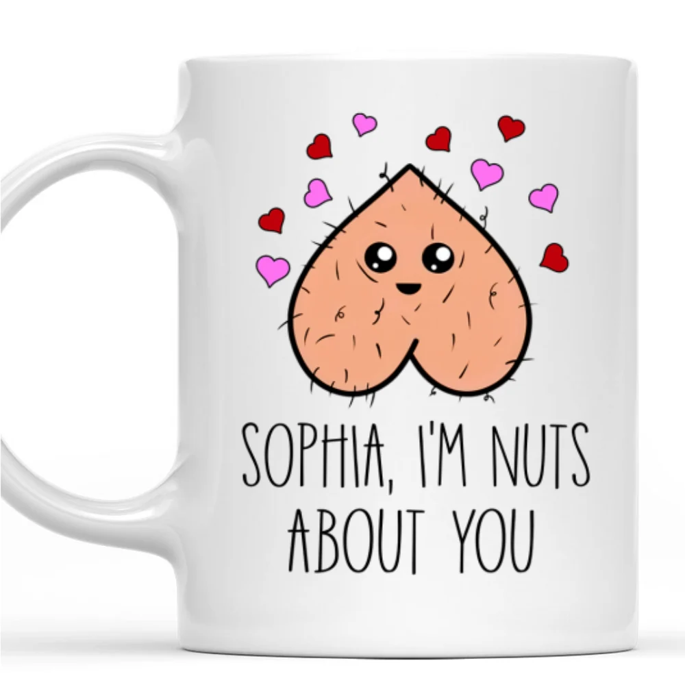 Going Nuts Because Of You - Personalized Custom Coffee Mug - Image 8