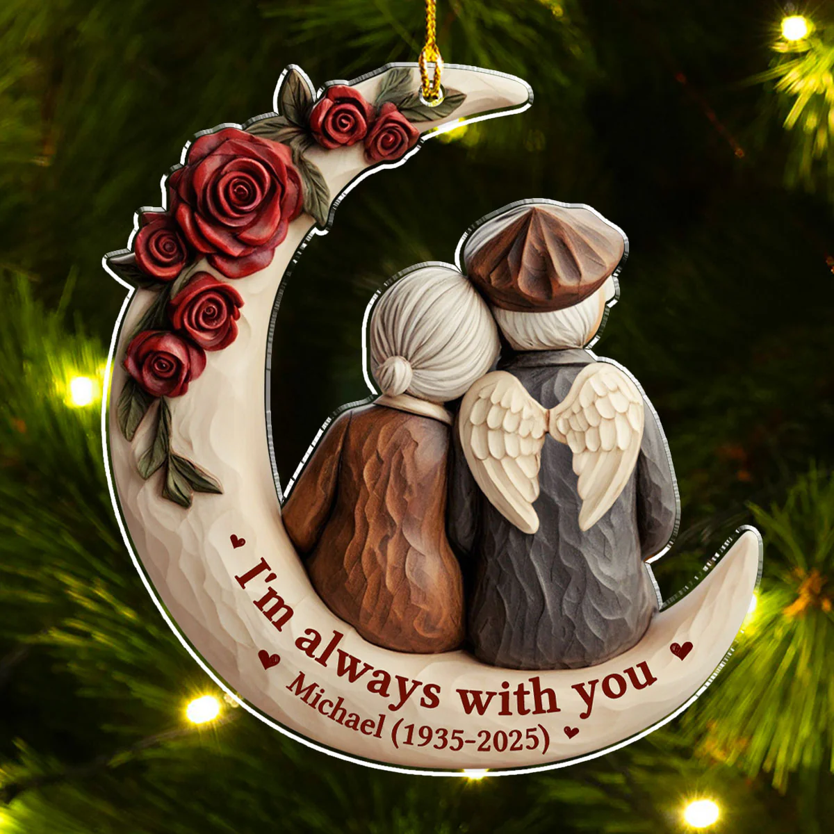 Gone But Not Forgotten - Personalized Custom Acrylic Ornament