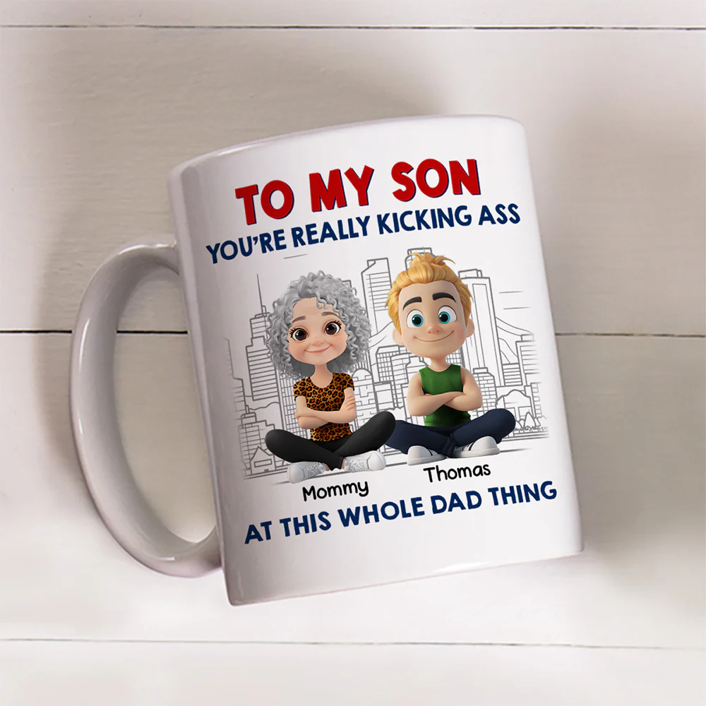 Good At The Whole Dad Things - Personalized Custom Coffee Mug - Image 2