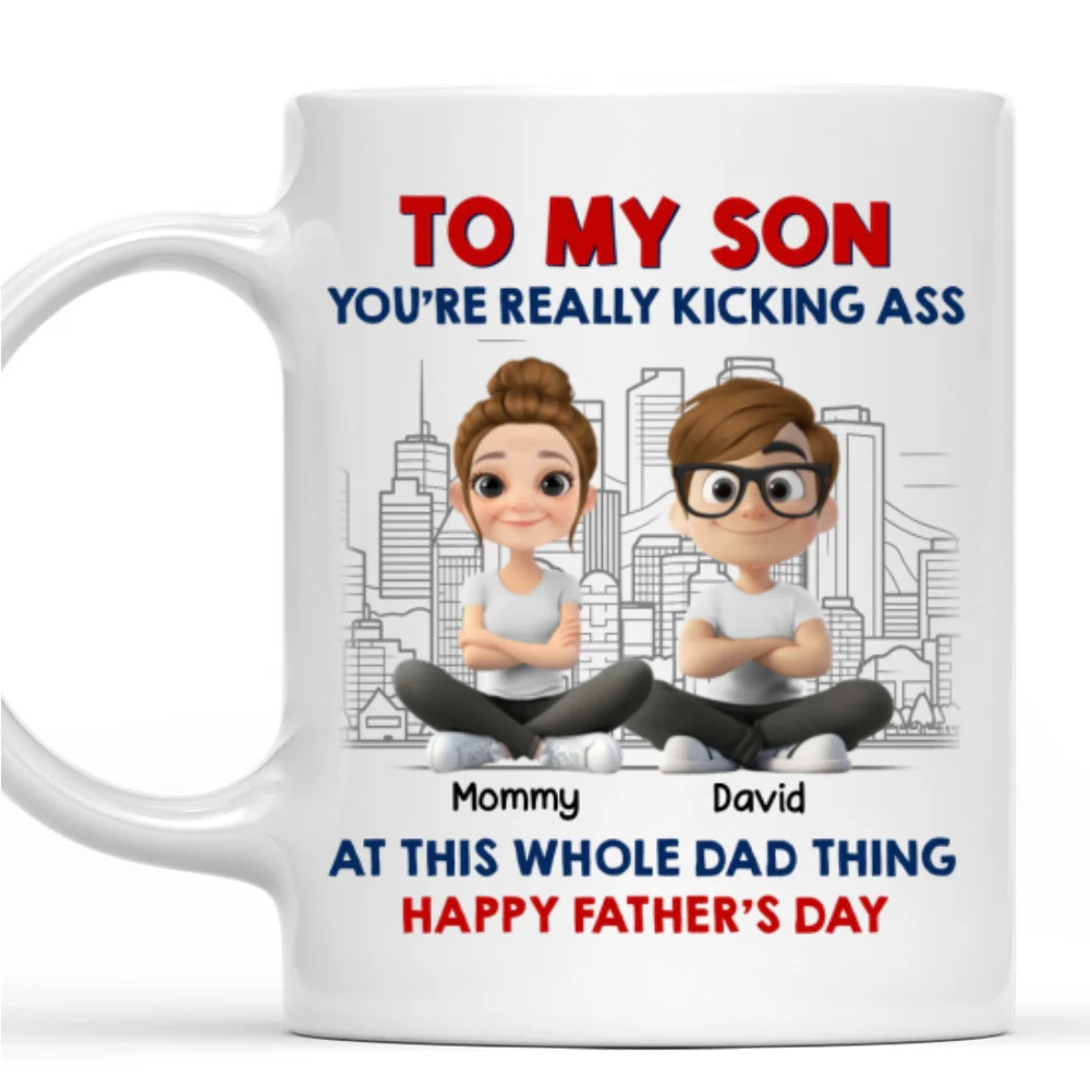 Good At The Whole Dad Things - Personalized Custom Coffee Mug - Image 7