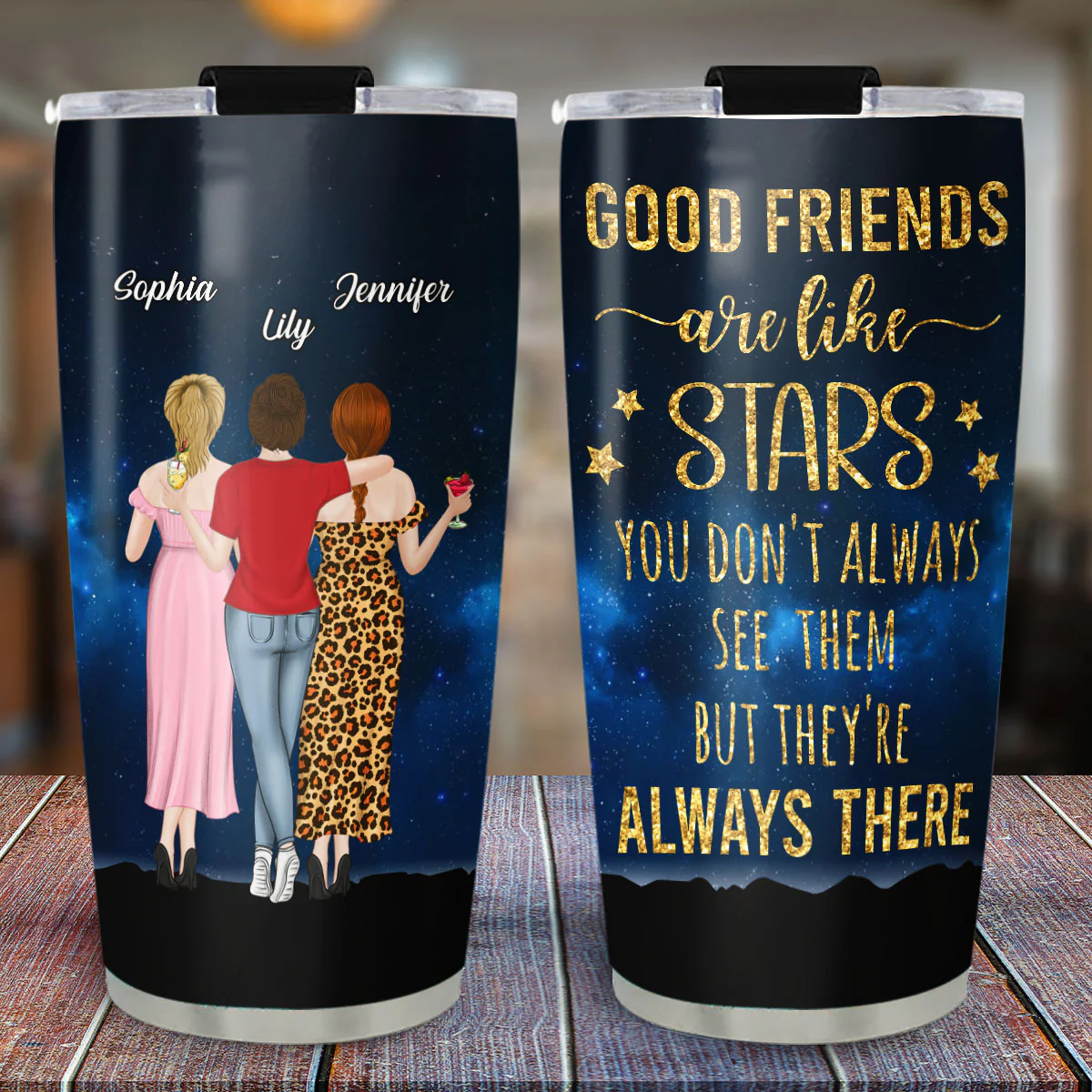 Good Friends - Personalized Custom Tumbler - Image 2