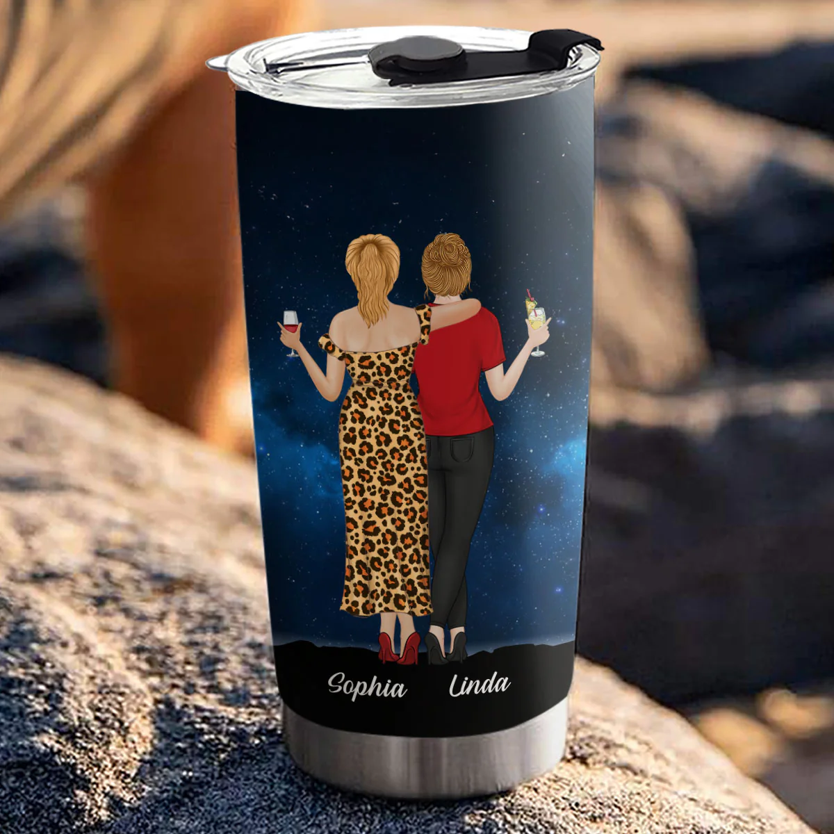 Good Friends - Personalized Custom Tumbler - Image 4