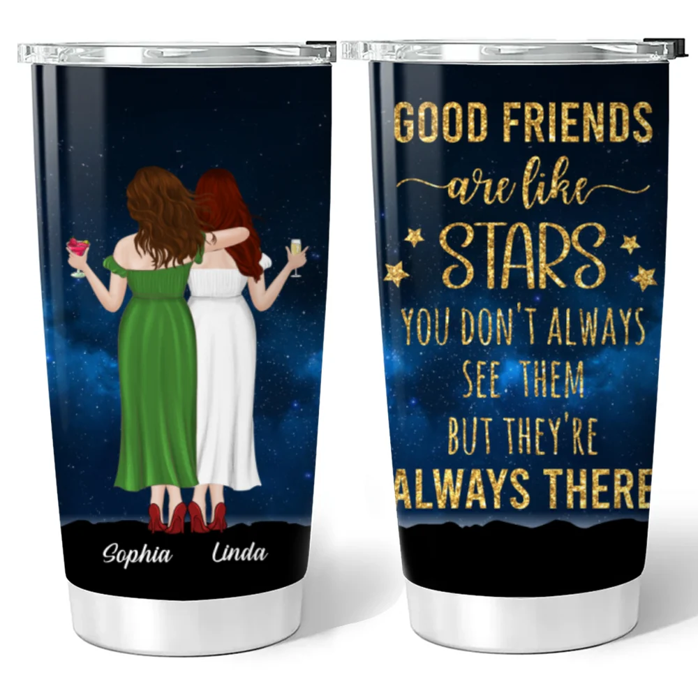 Good Friends - Personalized Custom Tumbler - Image 6