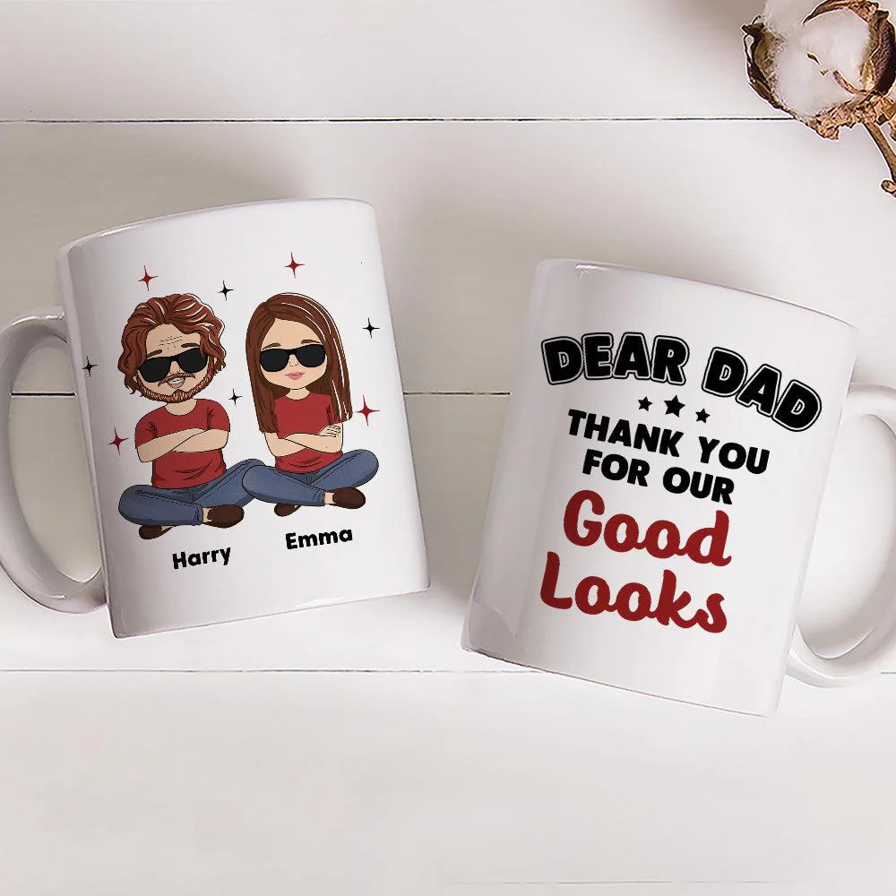 Good Looks - Personalized Custom Coffee Mug - Image 2