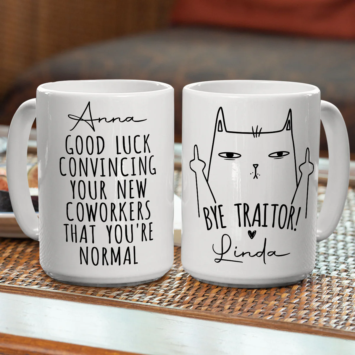 Good Luck - Personalized Custom Coffee Mug - Image 5