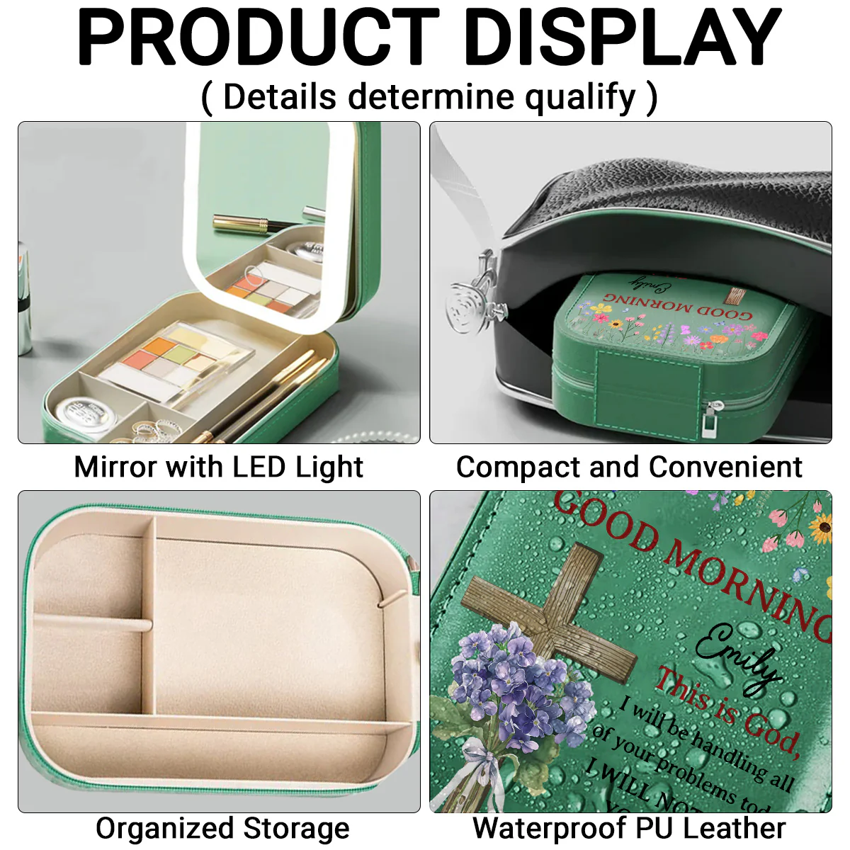 Good Morning This Is God - Personalized Custom Jewelry Box With LED Mirror - Image 6