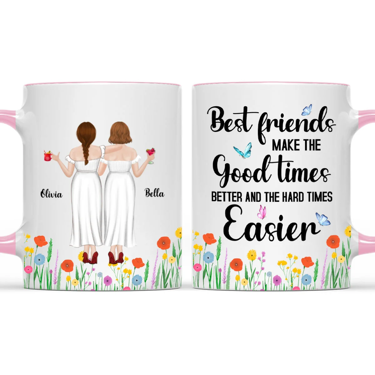 Good Times Better With Friends - Personalized Custom Accent Mug - Image 7