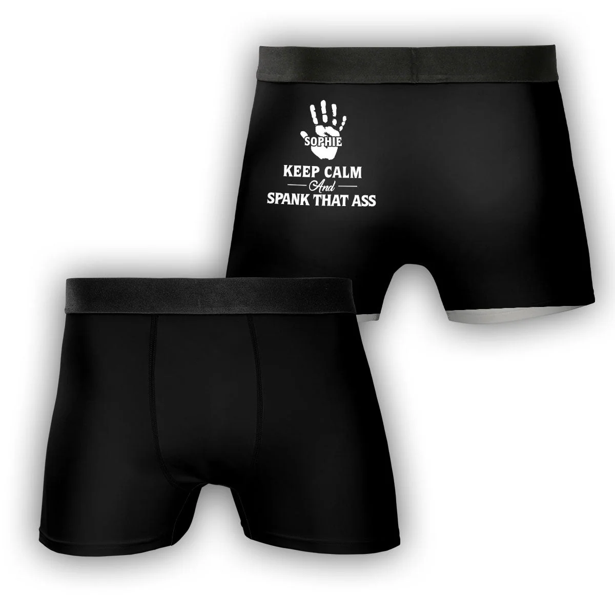 Good Vibes Bad Girl Time - Personalized Photo Men's Boxer Briefs - Image 2