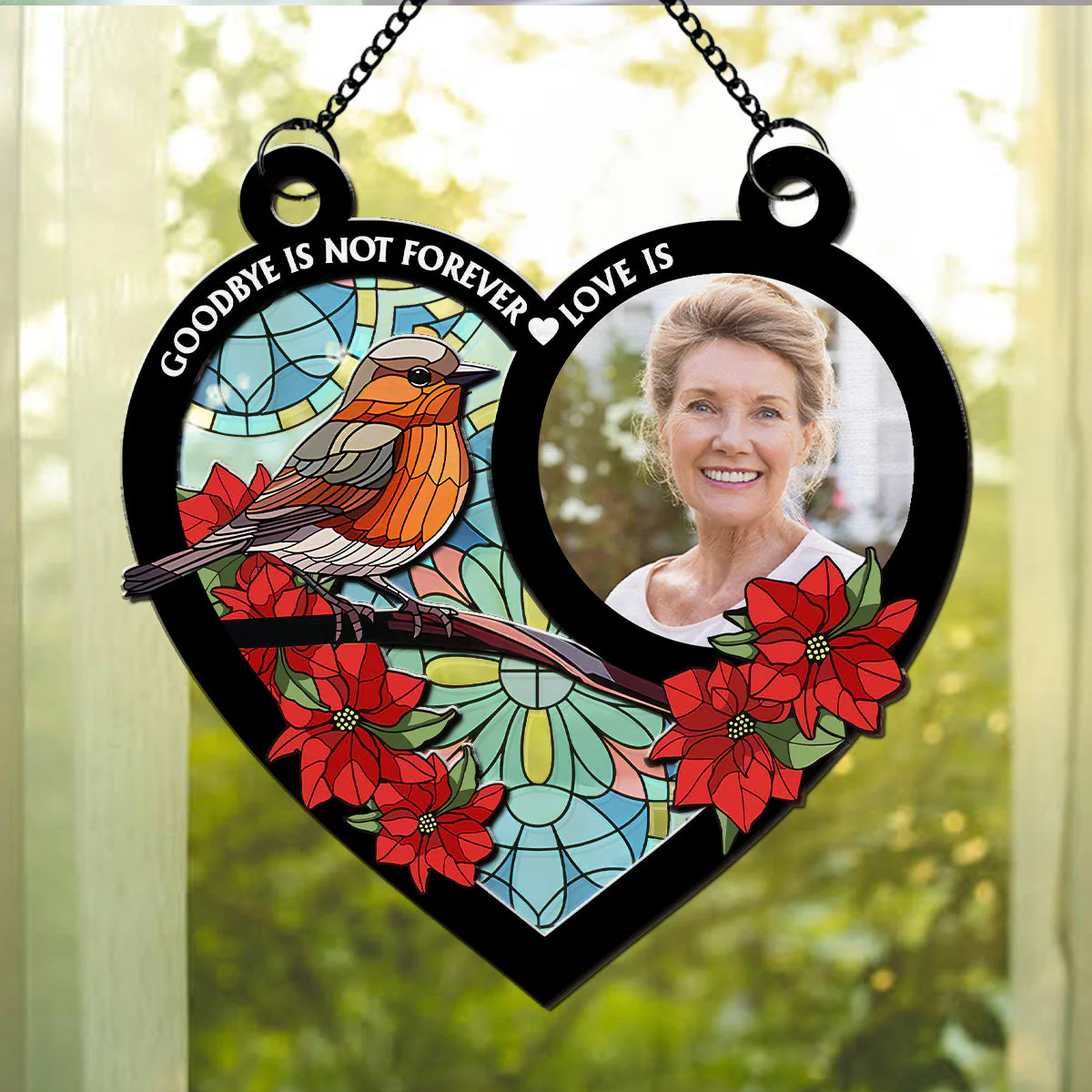 Goodbye Is Not Forever - Personalized Custom Suncatcher - Image 2