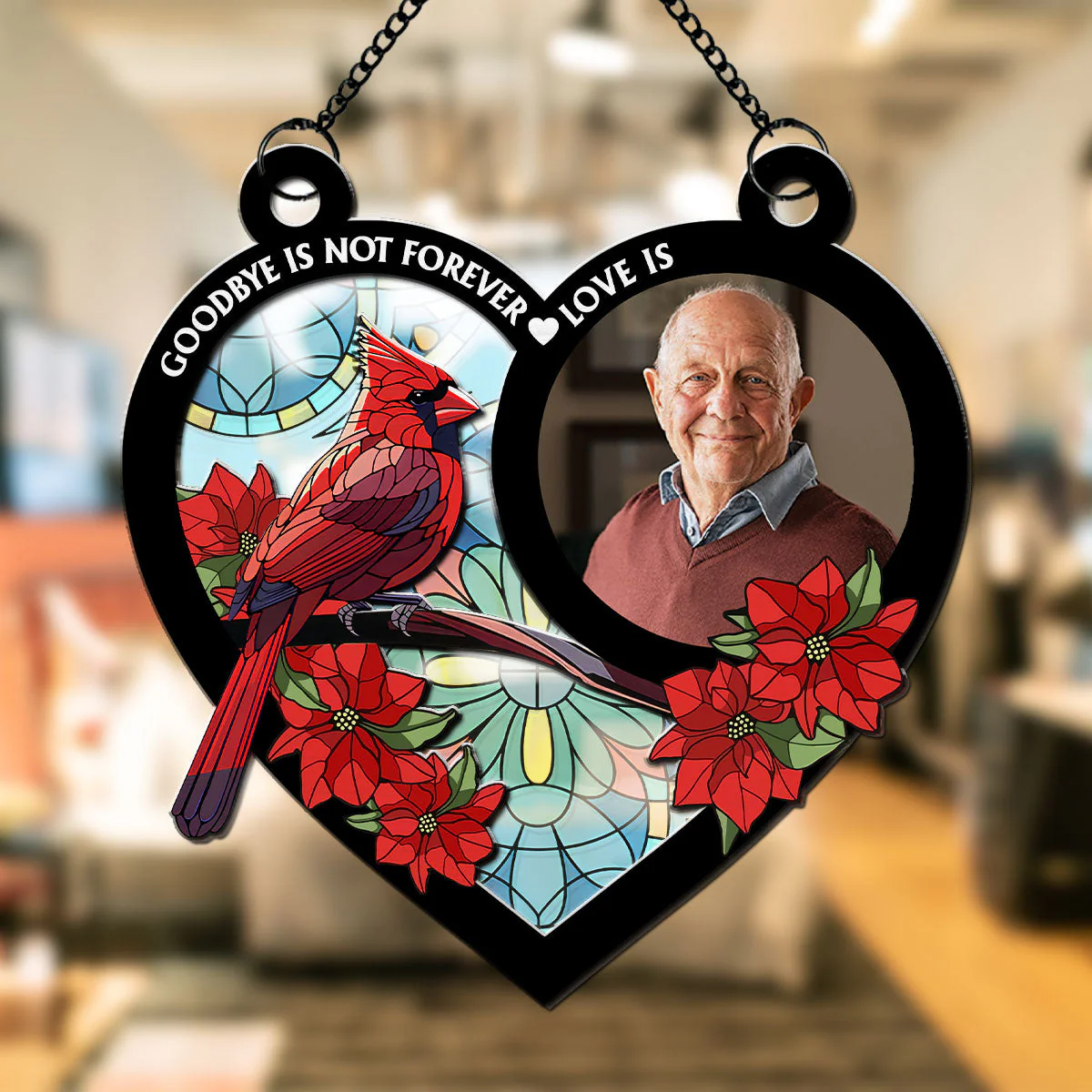 Goodbye Is Not Forever - Personalized Custom Suncatcher - Image 4
