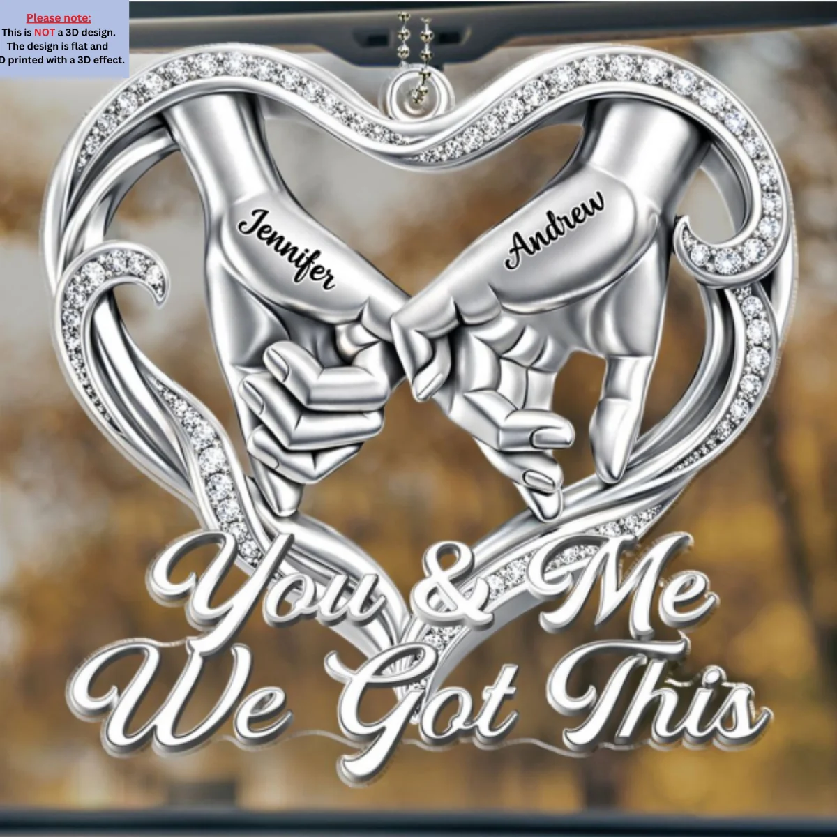 Got It All The Way - Personalized Custom 3D Effect Car Ornament - Image 6