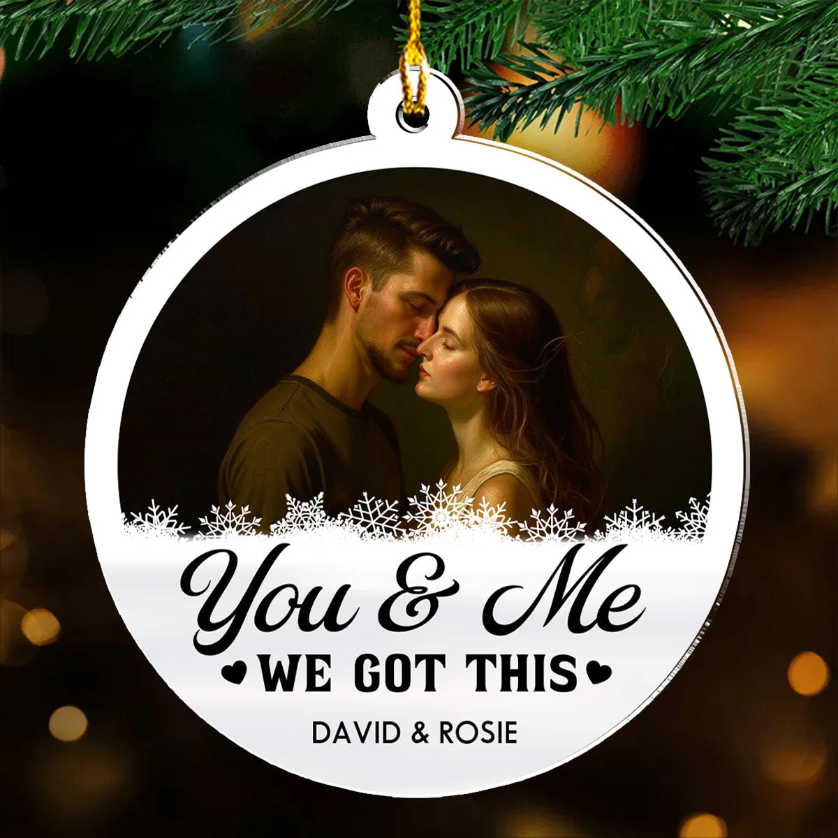Got This Together - Personalized Custom Acrylic Ornament - Image 3