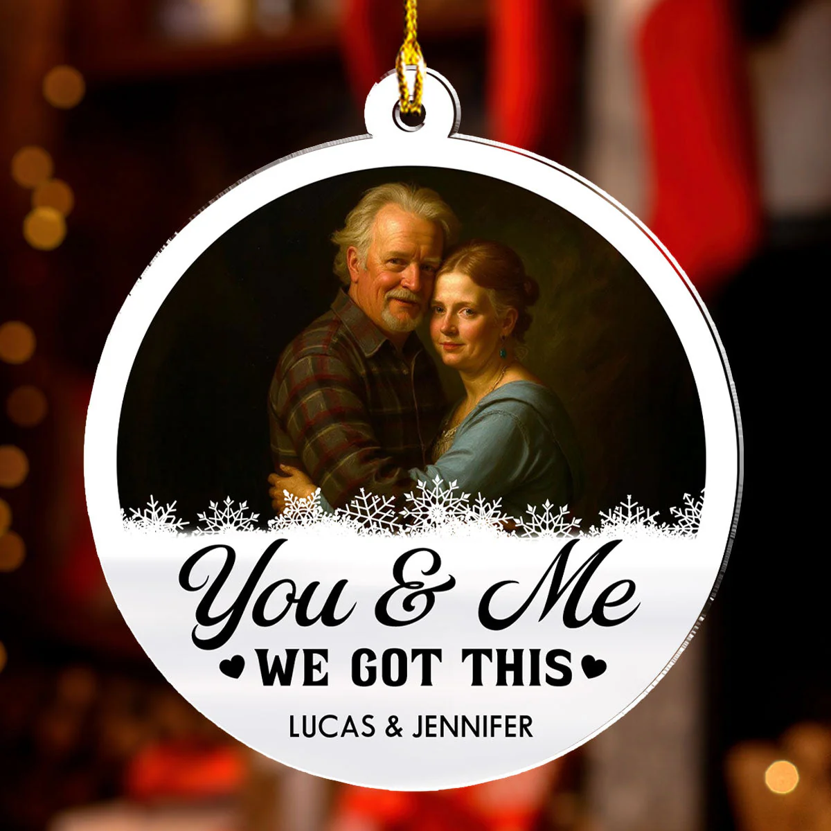 Got This Together - Personalized Custom Acrylic Ornament - Image 4