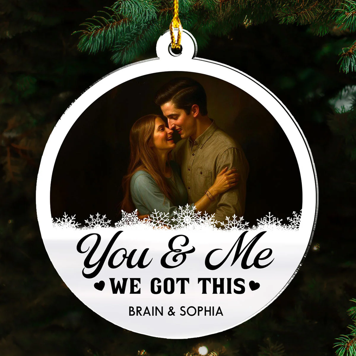 Got This Together - Personalized Custom Acrylic Ornament - Image 5