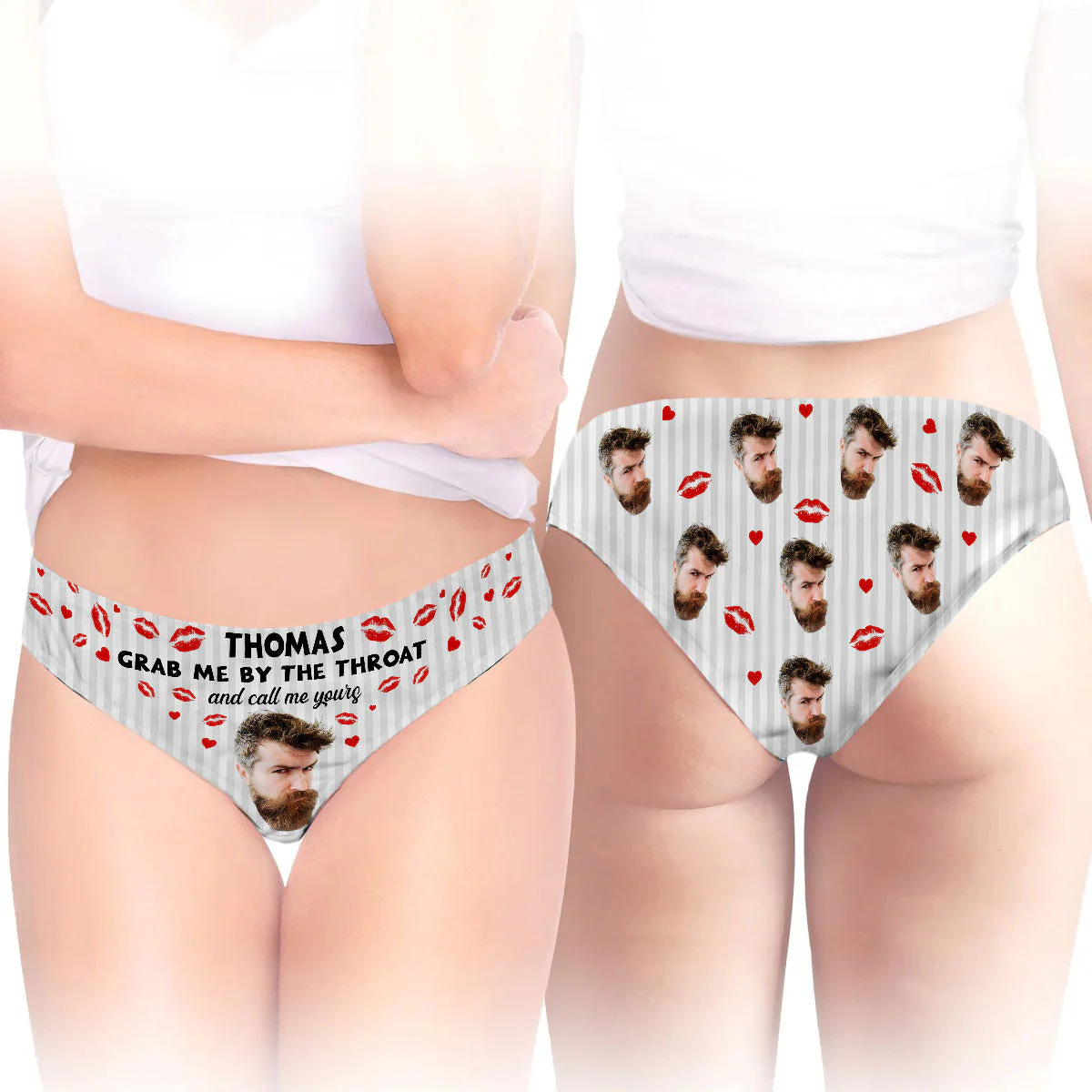 Grab Me By Your Throat - Personalized Women Briefs - Image 3