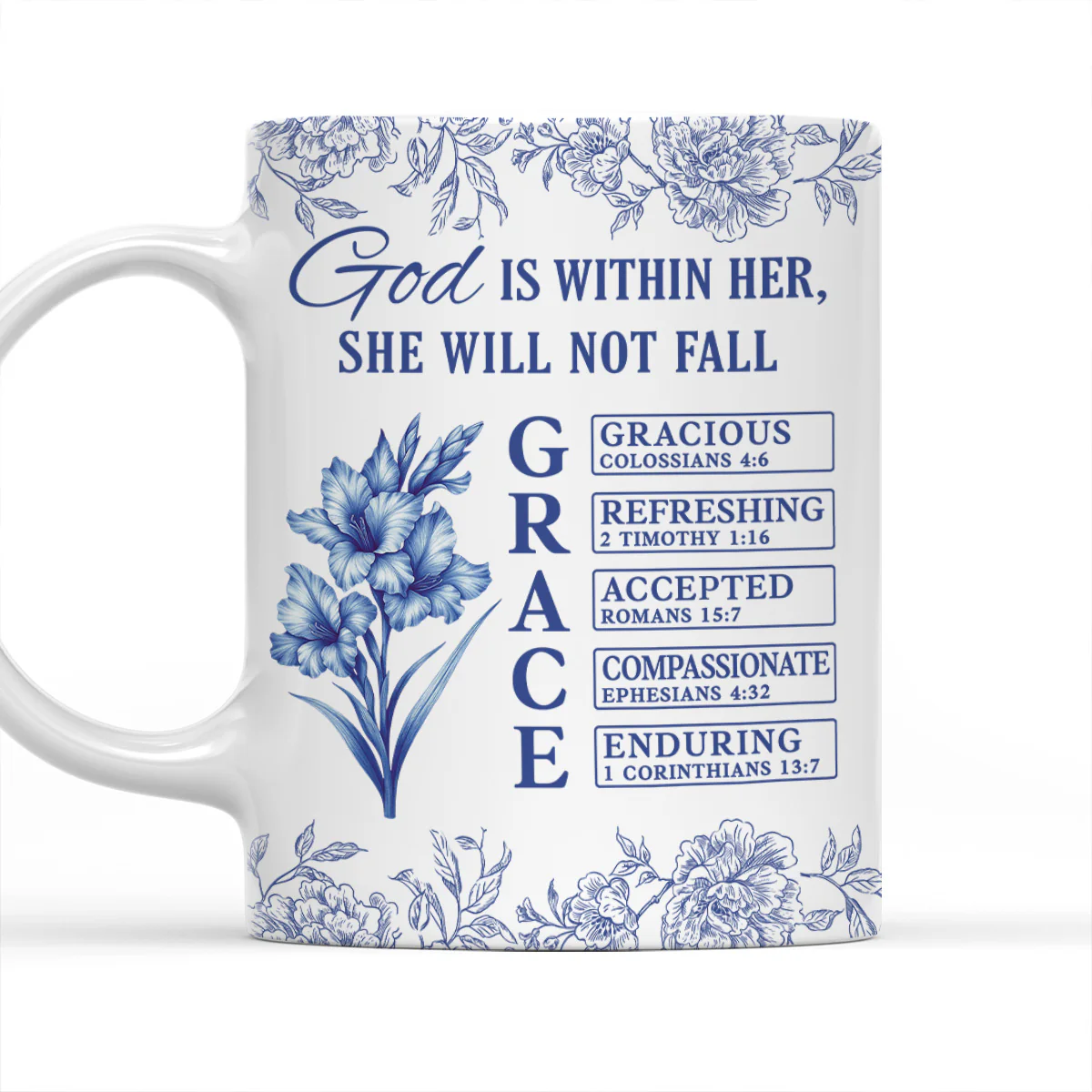 Grace Carries Her Through Storms - Personalized Custom Coffee Mug