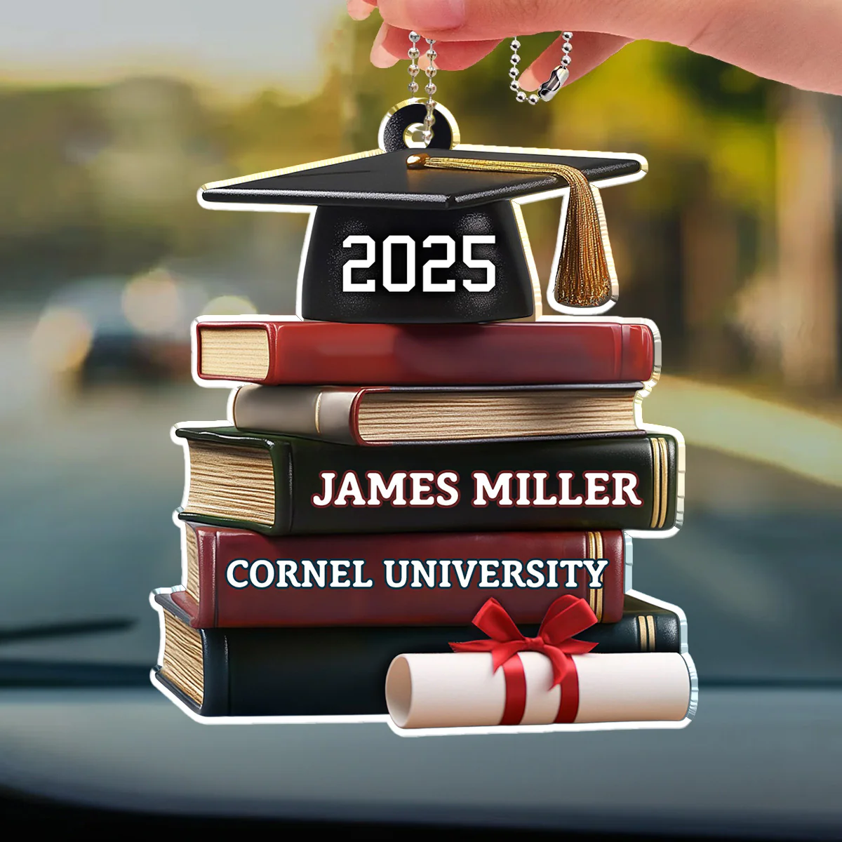 Graduation Gift - Personalized Custom Car Ornament - Image 3