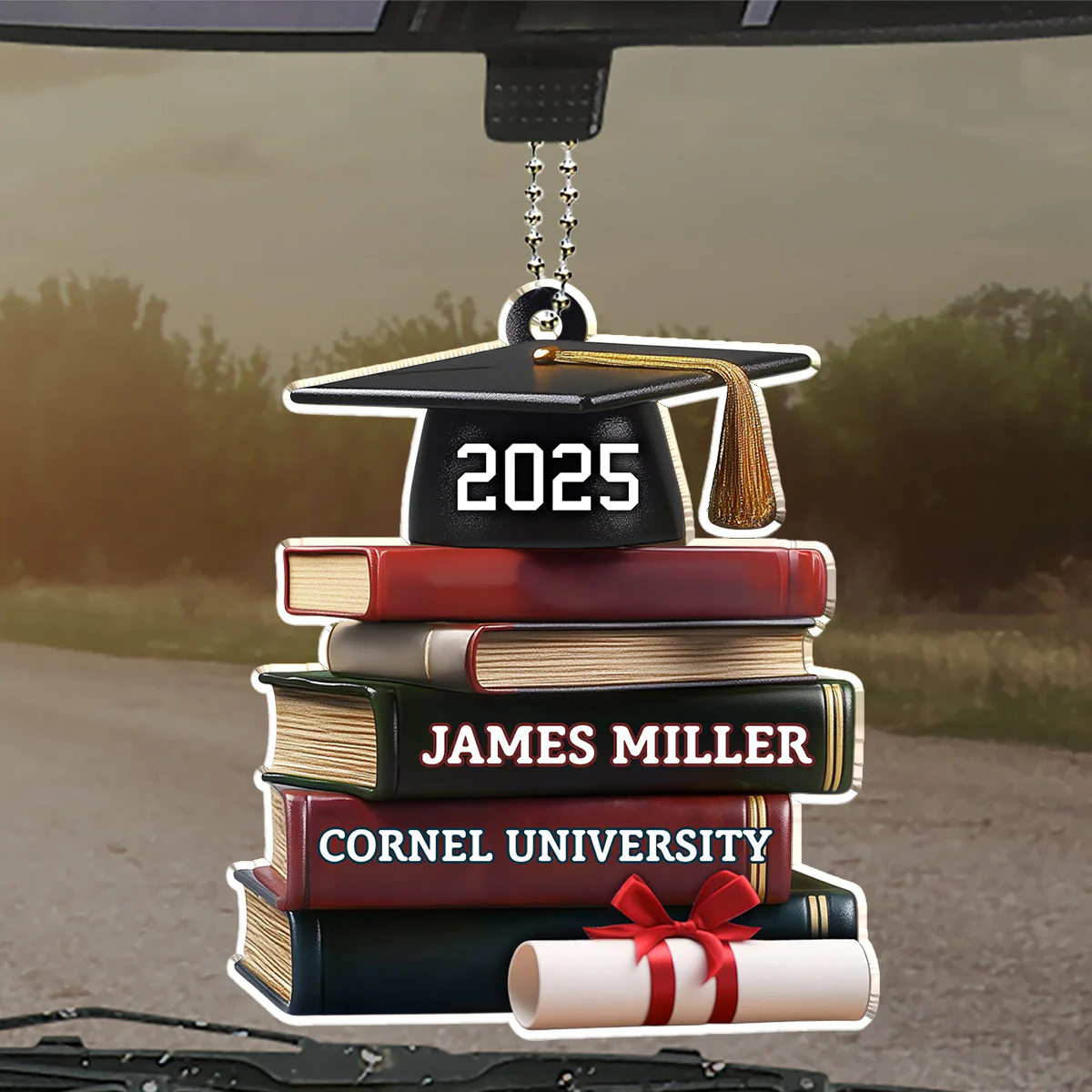 Graduation Gift - Personalized Custom Car Ornament - Image 4