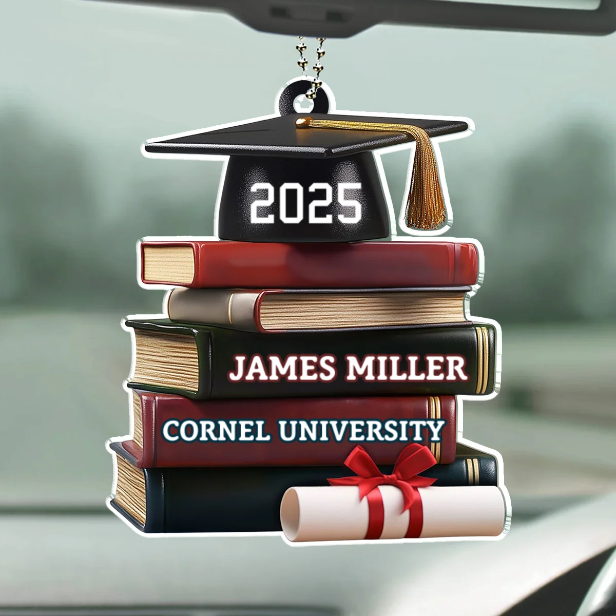 Graduation Gift - Personalized Custom Car Ornament - Image 5