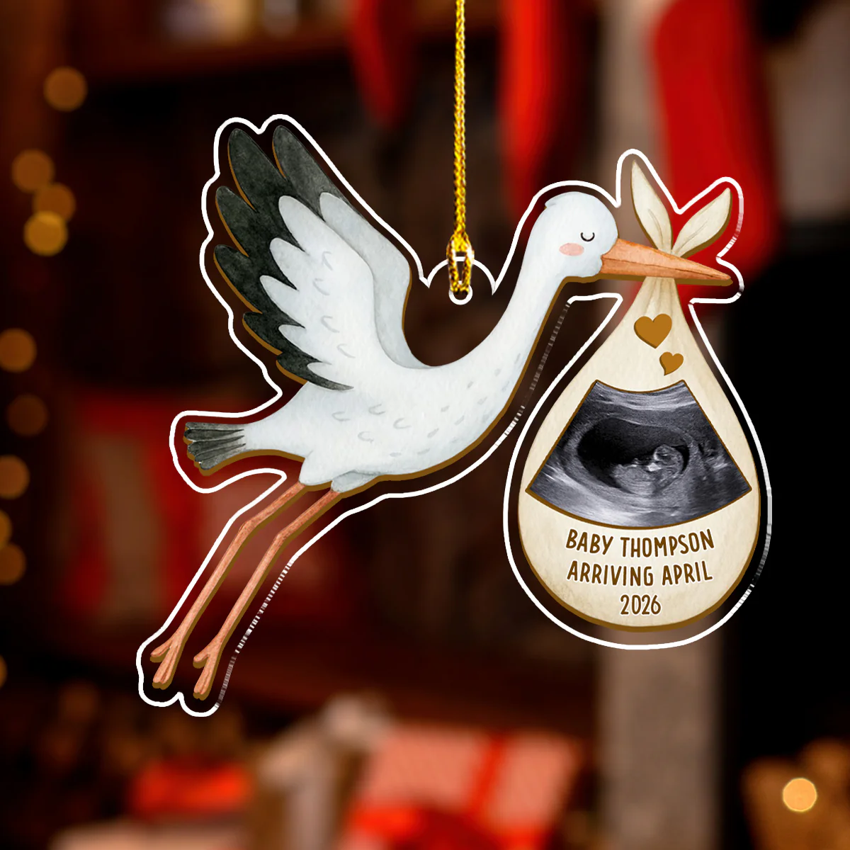 Grandchild To Spoil - Personalized Custom Acrylic Ornament - Image 3