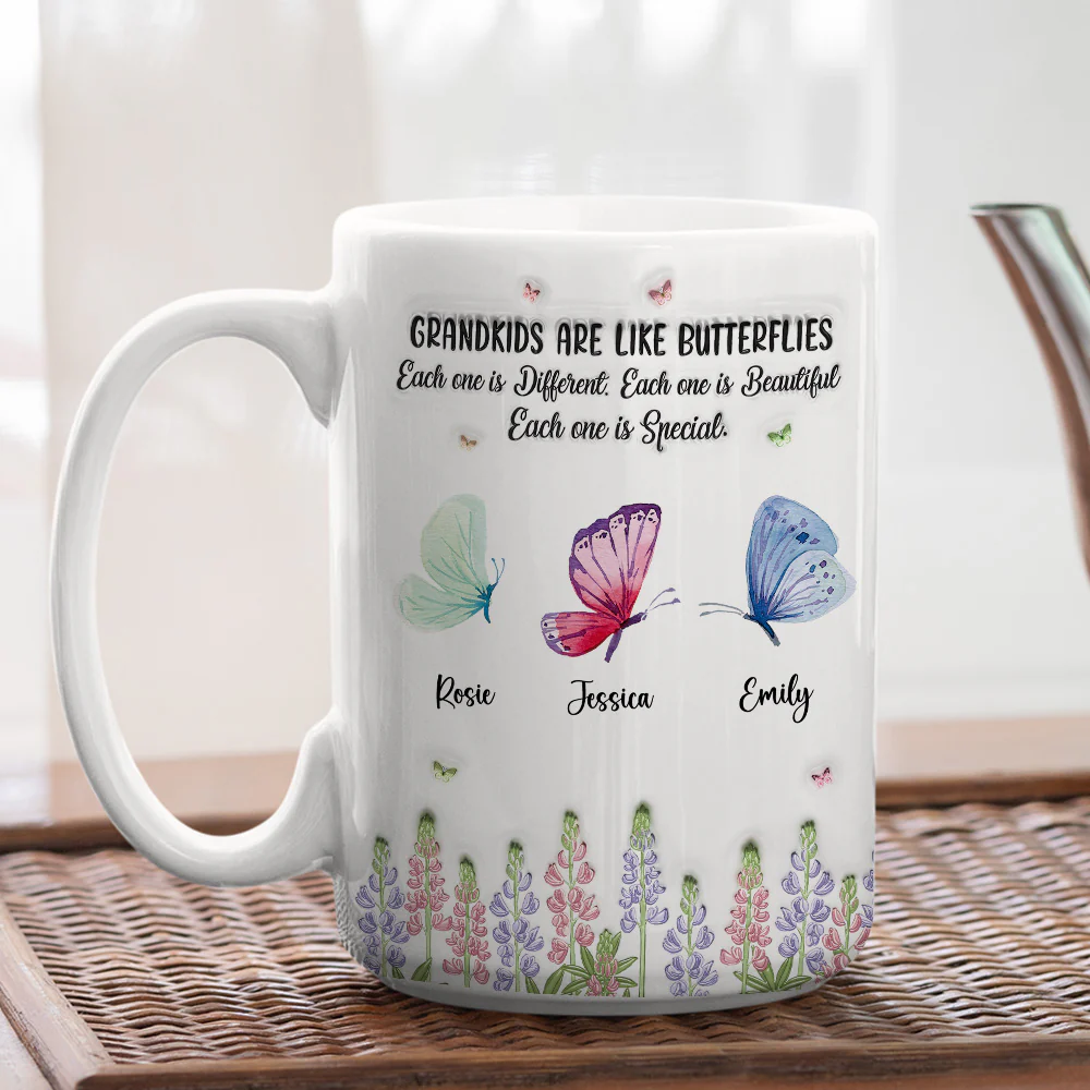 Grandchildren Make Life More Colorful - Personalized Custom 3D Inflated Effect Mug - Image 6