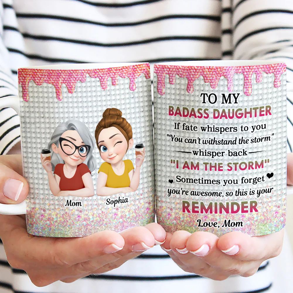 Granddaughter Who Breaks Barriers - Personalized Custom Coffee Mug - Image 4