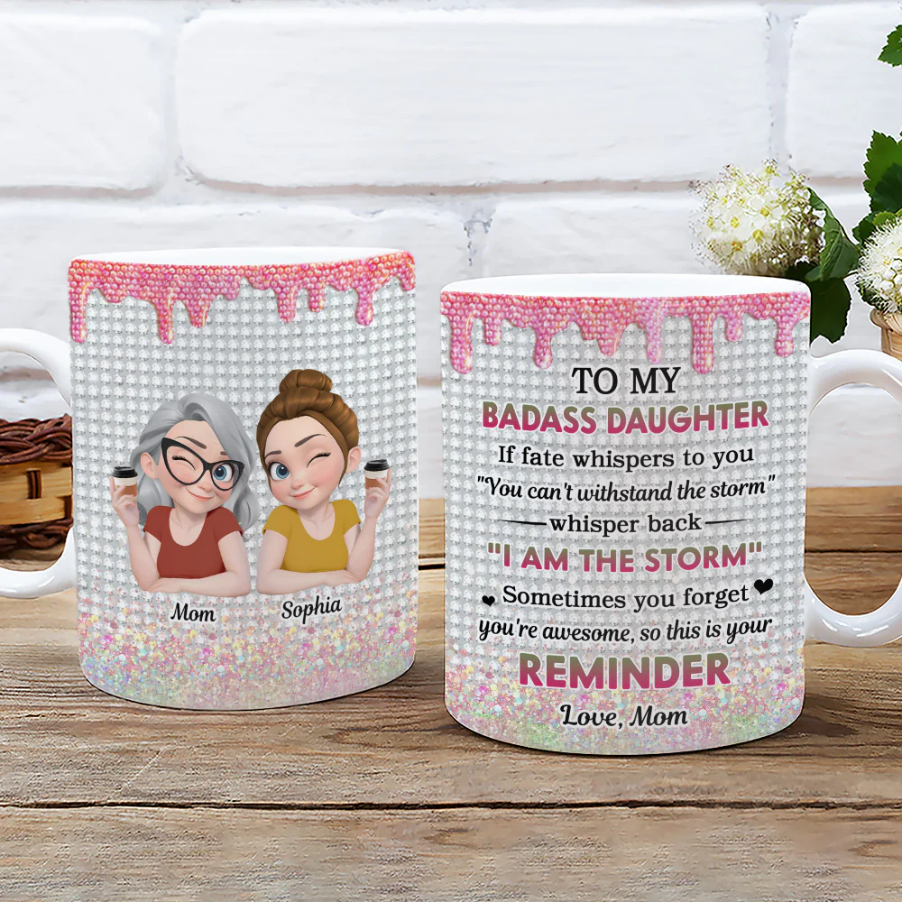 Granddaughter Who Breaks Barriers - Personalized Custom Coffee Mug - Image 5