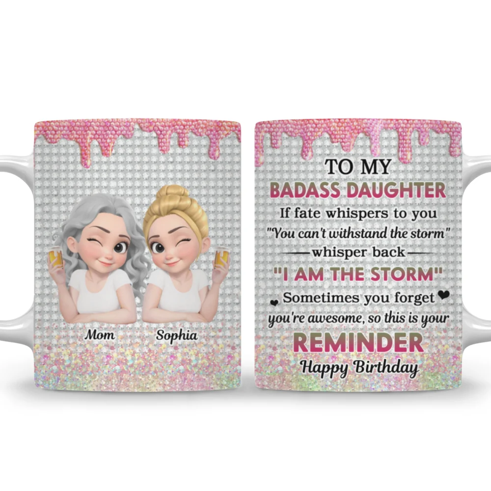 Granddaughter Who Breaks Barriers - Personalized Custom Coffee Mug - Image 9