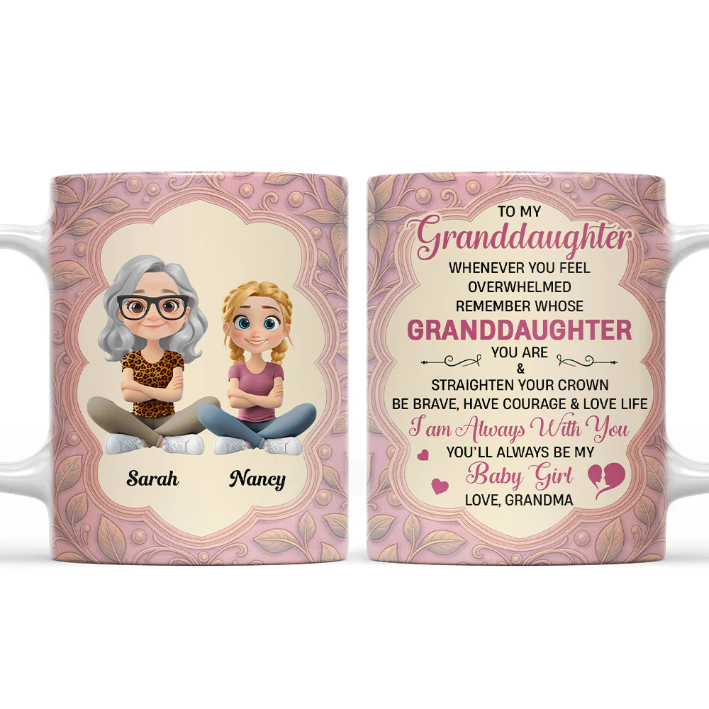 Granddaughter You Make Life Beautiful - Personalized Custom Coffee Mug