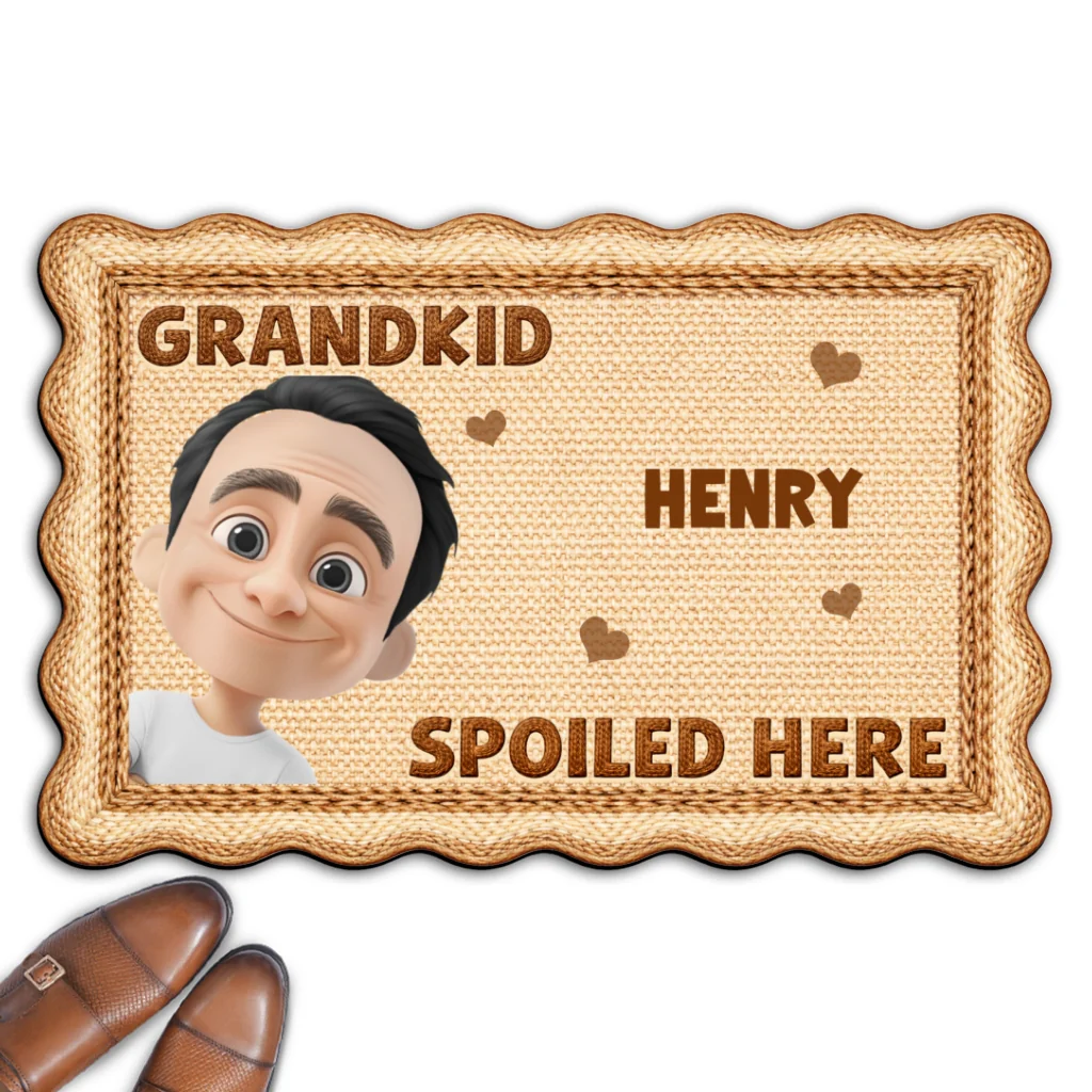 Grandkids Fill Our Hearts - Personalized Custom Doormat - Image 8