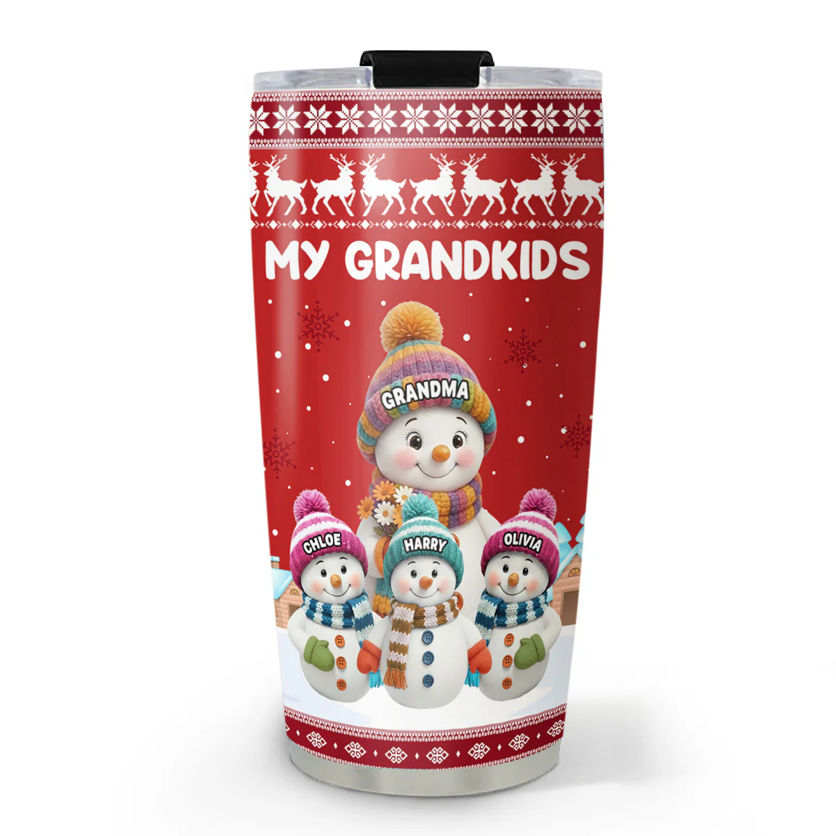 Grandkids Knitting - Personalized Custom Tumbler