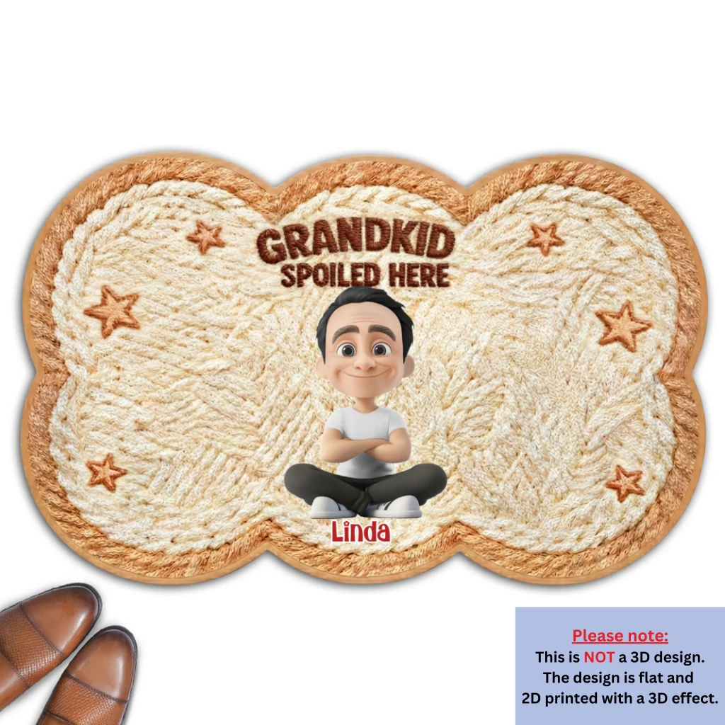 Grandkids Love And Laughter - Personalized Custom Doormat - Image 8