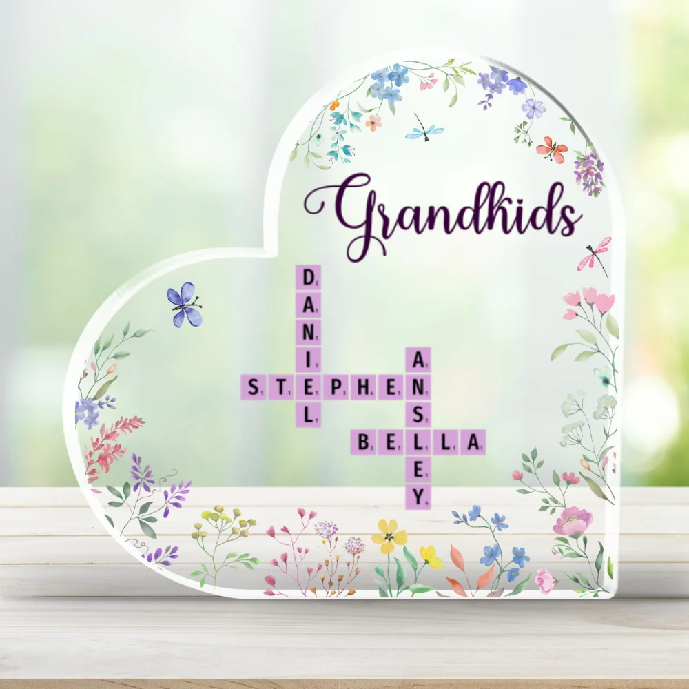 Grandkids Made Life More Grand - Personalized Custom Acrylic Plaque - Image 5