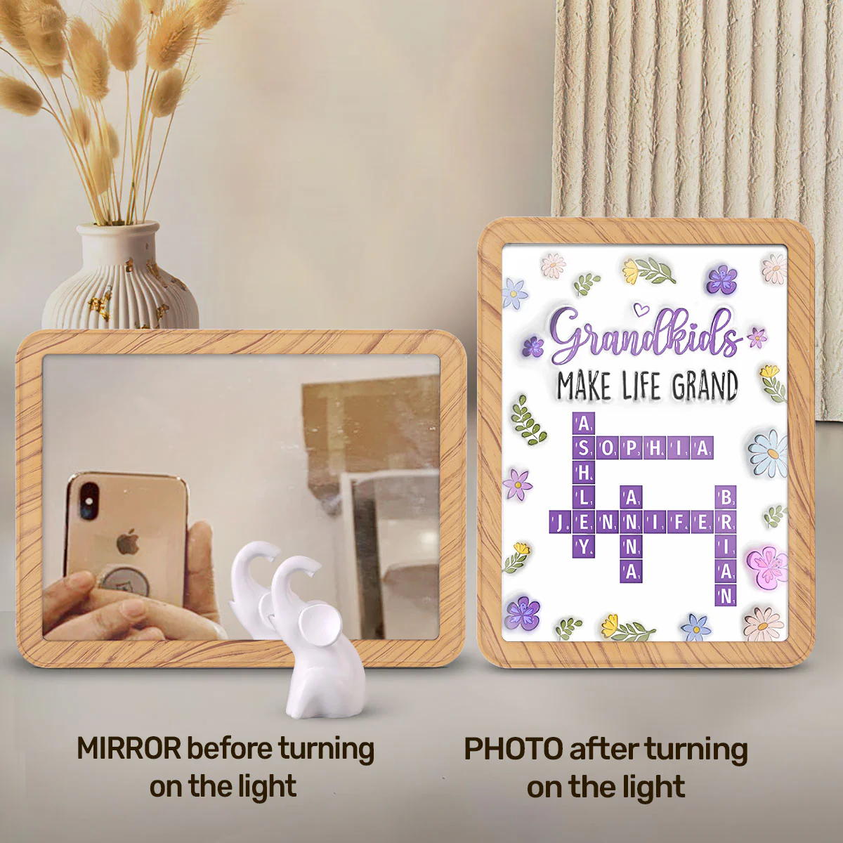 Grandkids Make Life Grand Crossword Puzzle - Personalized Custom Magic Mirror - Image 6