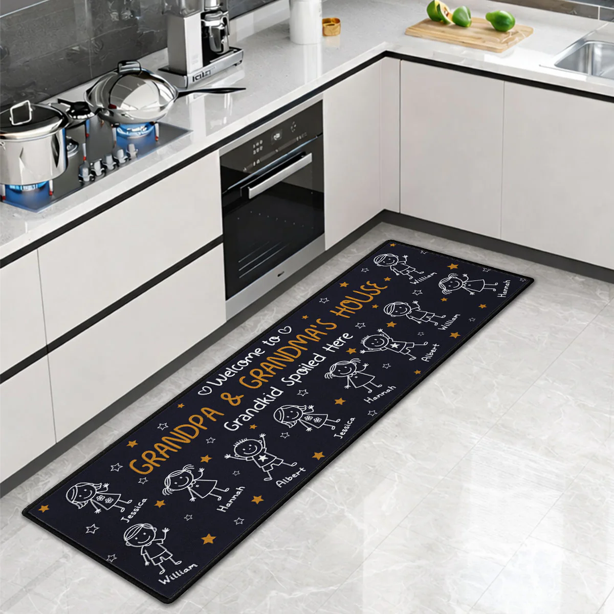 Grandkids Make Life Grand - Personalized Custom Runner Rug - Image 7
