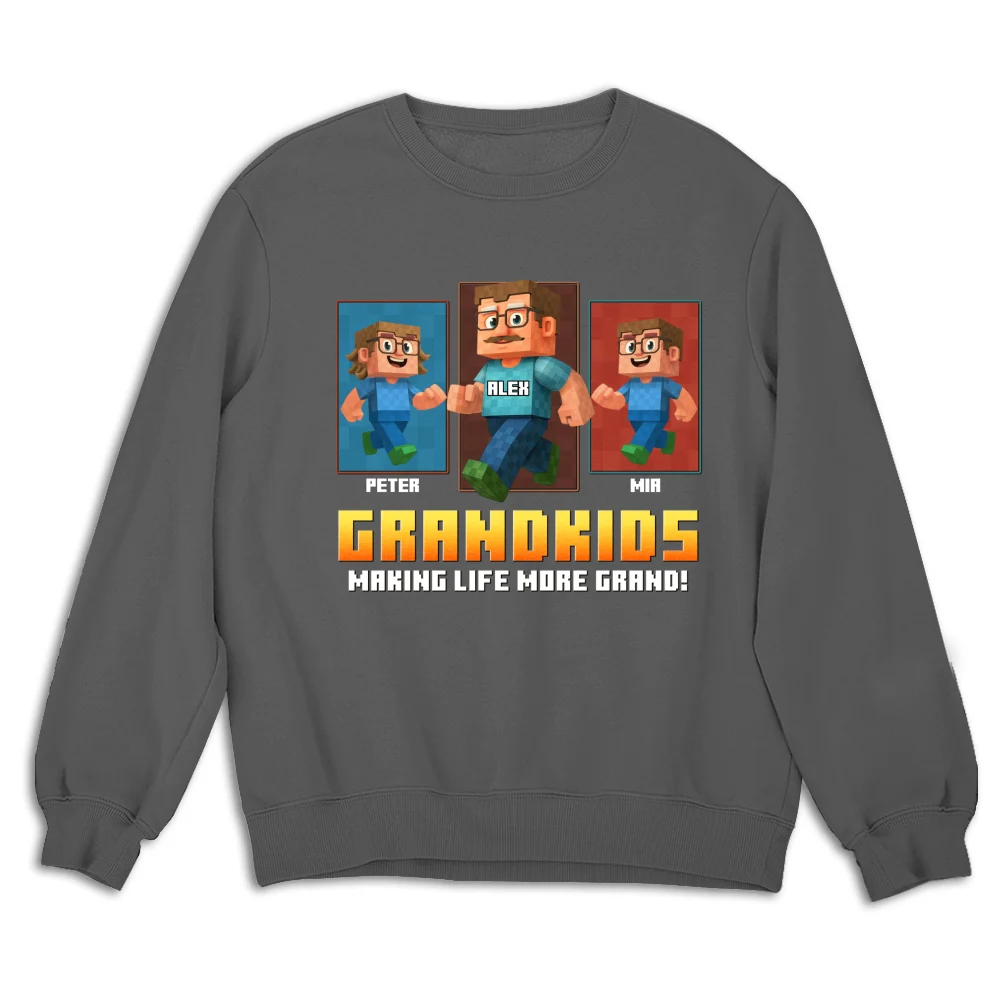 Grandkids Make Life Grand - Personalized Custom Shirt - Image 16