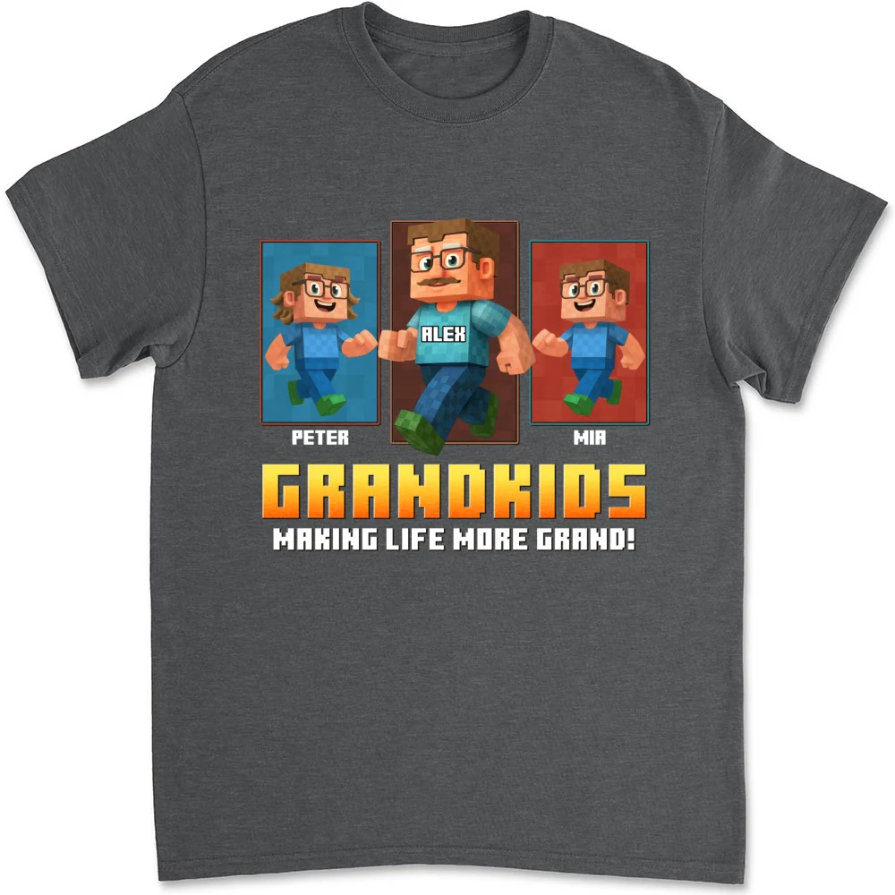 Grandkids Make Life Grand - Personalized Custom Shirt - Image 9