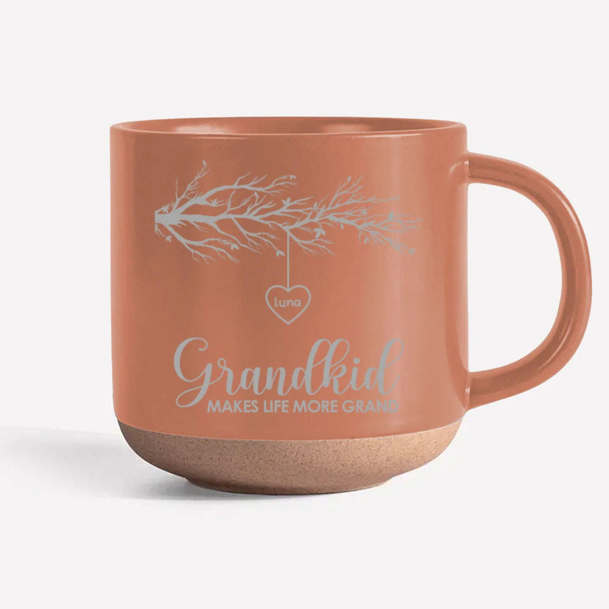 Grandkids Make Life More Grand - Personalized Custom Engraved Pottery Mug - Image 7
